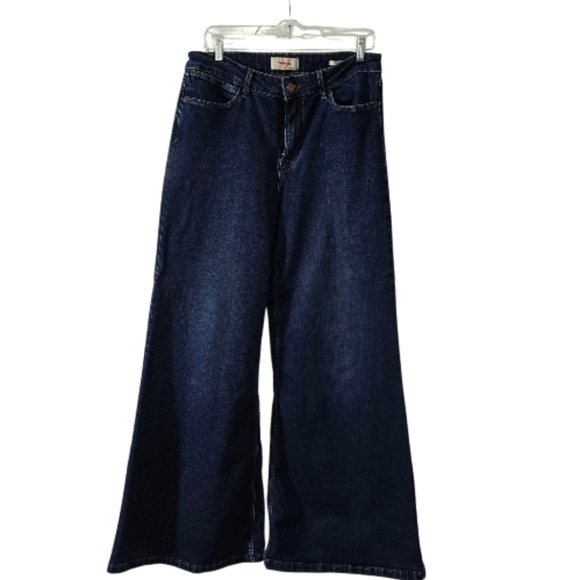 Wrangler Denim - WRANGLER HIGH RIDE Classic Blue Wide-Leg Jeans
